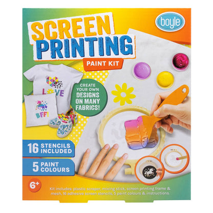Boyle DIY Screen Printing Paint Kit - 5 Colours