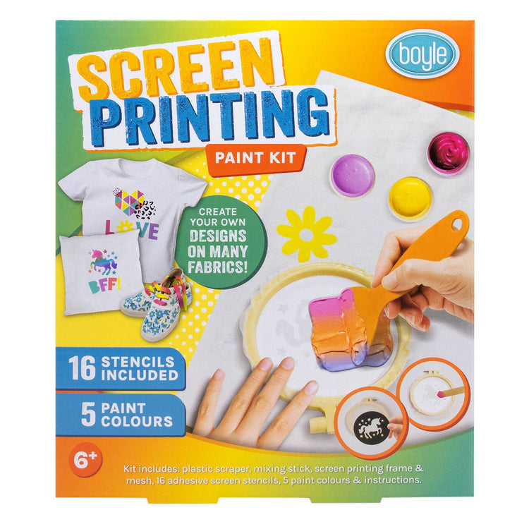 Boyle DIY Screen Printing Paint Kit - 5 Colours