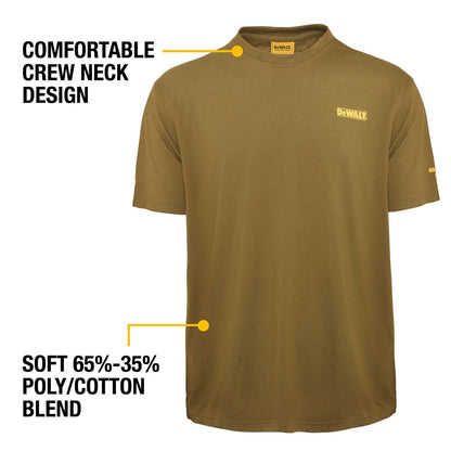 Dewalt Olive Typhoon Crew Neck Shirt - XL