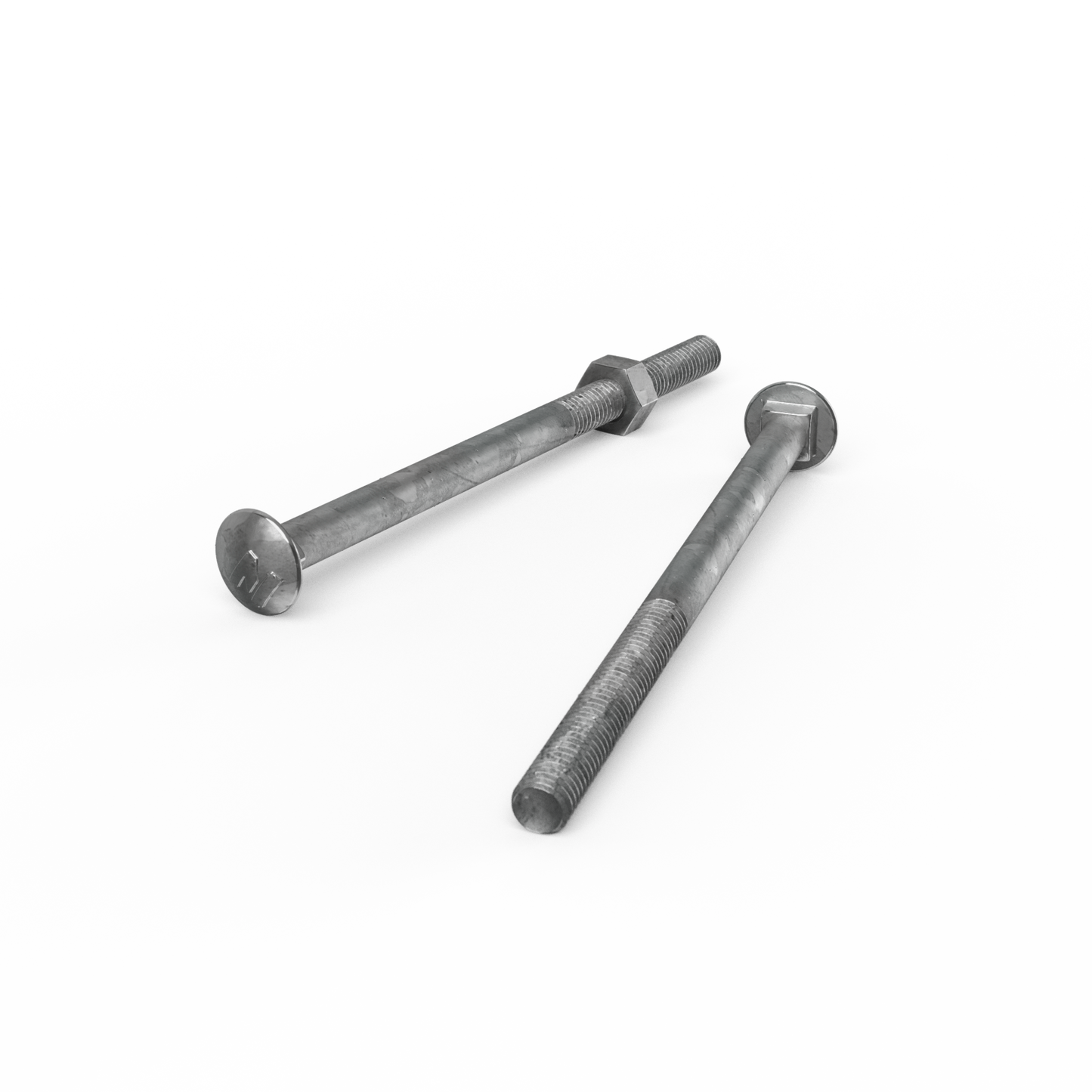 Zenith Hot Dip Galvanised Cup Head Bolts & Nuts - M6 x 100mm - 25 Pack