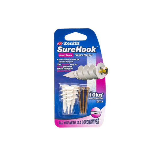 Zenith Picture Hanger - 10kg - 3 Pack