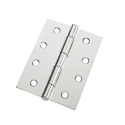 Lane Butt Hinge - 100mm - Chrome Plated - Fixed Pin - 20 Pack