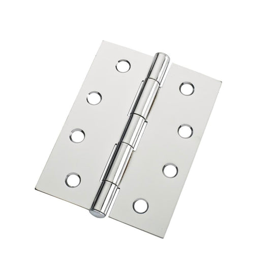 Lane 100mm Chrome Plated Fixed Pin Butt Hinge - 20 Pack
