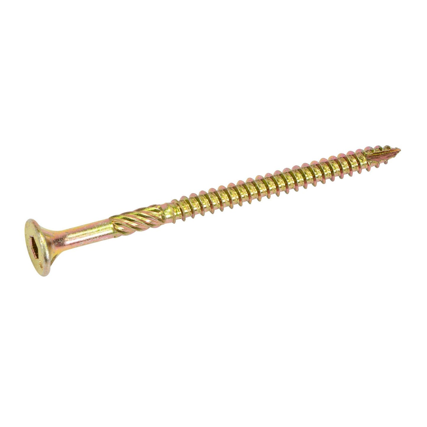 Titan Timber Bugle Batten Screw - 14g x 100mm - Zinc Gold - 25 Pack
