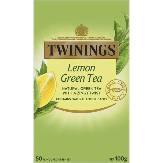 Twinings Green Tea & Lemon Tea Bags 50 pack