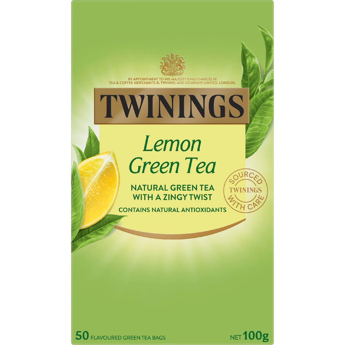 Twinings Lemon Green Tea Bags 50 Pack