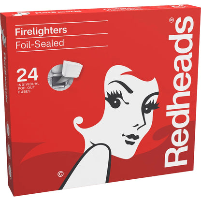 Redheads Foil-sealed Firelighters 24 Pack