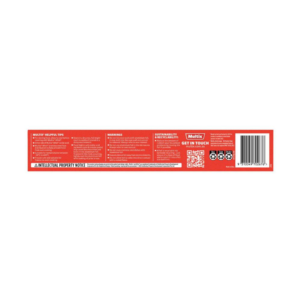 Multix Aluminium Foil Wrap - 60 Metres