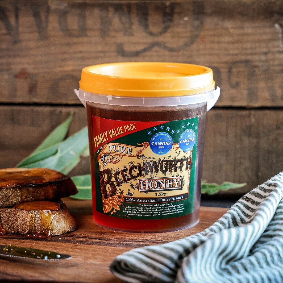 Beechworth 100% Pure Australian Honey Tub 1.5kg