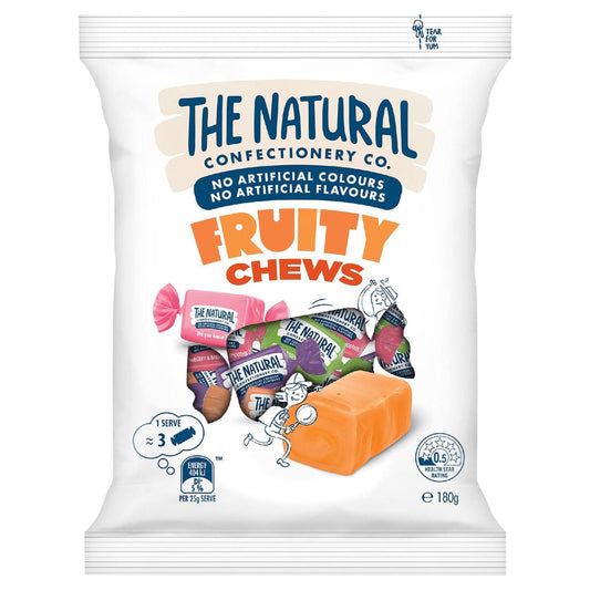 The Natural Confectionery Co. Fruity Chews Lollies 180g