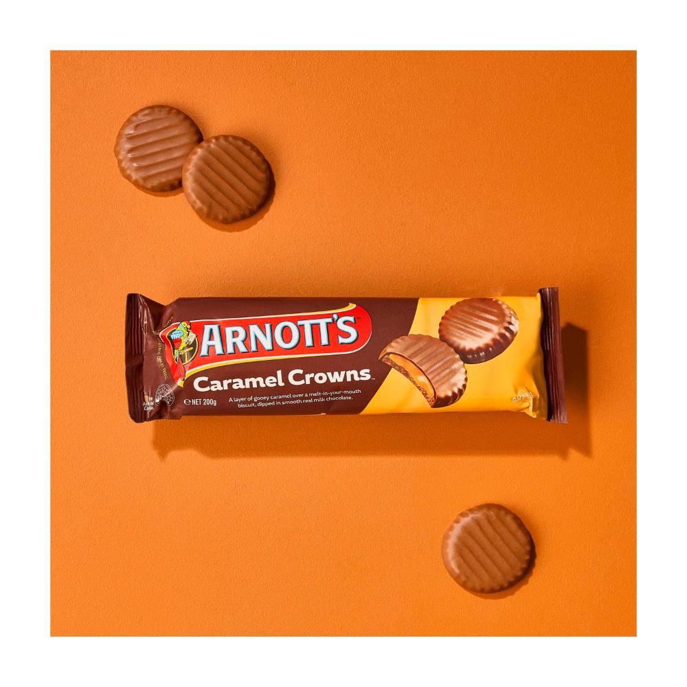 Arnott's Chocolate Biscuits Caramel Crown - 200g