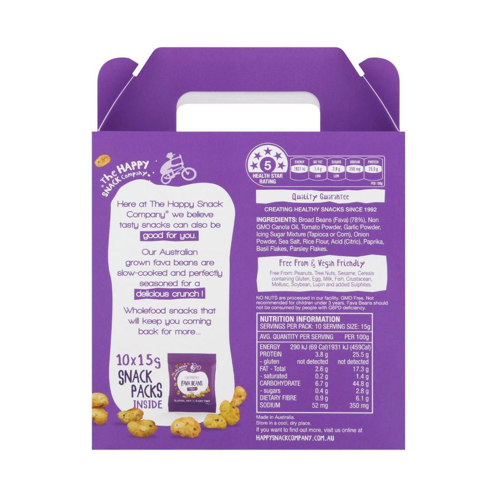Happy Snack Company Kids Fava Beans Pizza - 150g