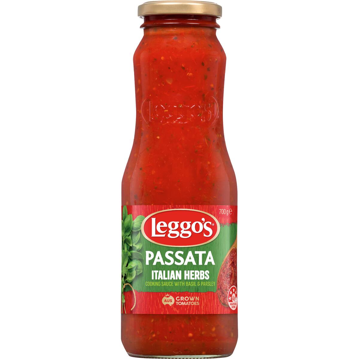 Leggo's Australian Tomato Passata Sauce With Italian Herbs 700g