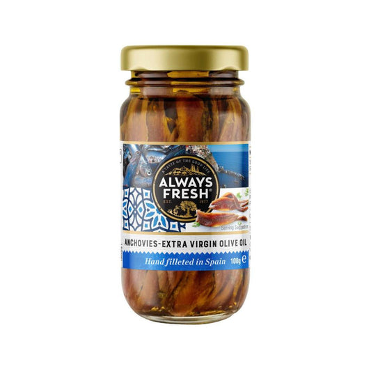 Always Fresh Flat Anchovies In Olive Oil - 100g