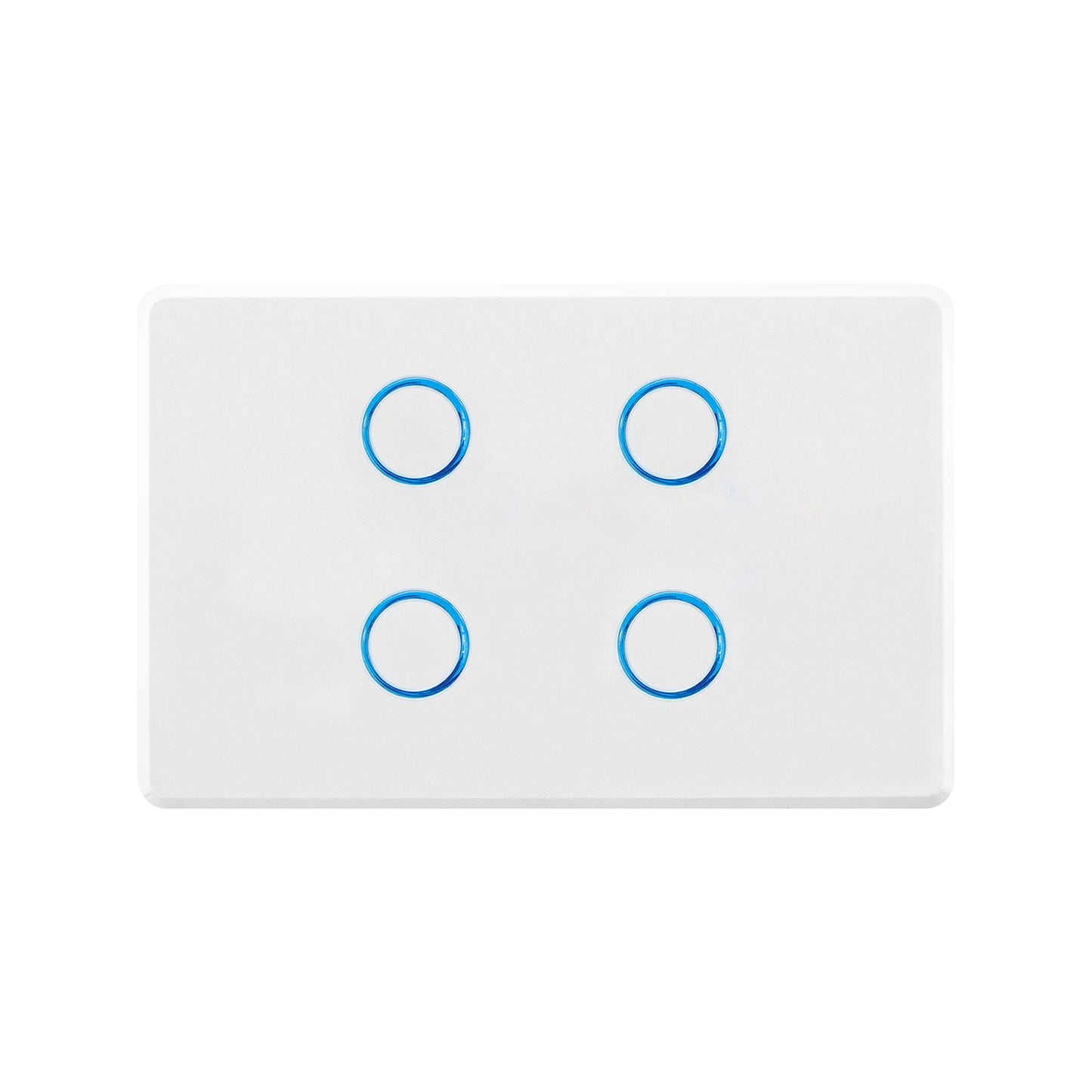 Deta Touch Activated Quad Gang Light Switch - 75 x 30 x 110mm - White
