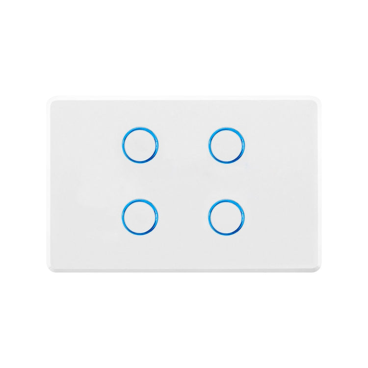 Deta Touch Activated Quad Gang Light Switch White
