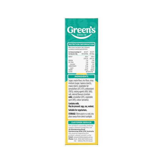 Green's Gluten Free Golden Butter Cake Mix - 470g