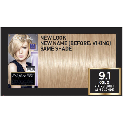 L'oreal Paris Preference 9.1 Viking Light Ash Blonde Each