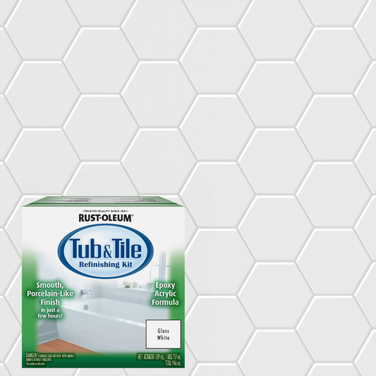 Rust Oleum Tub and Tile Refinishing Kit White Gloss 946ml