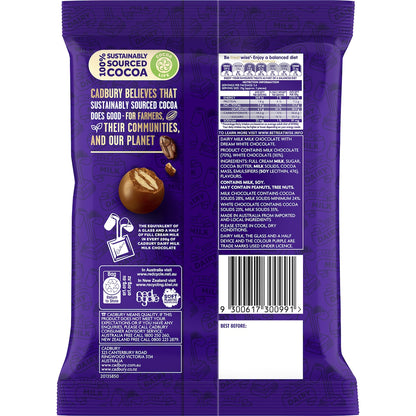 Cadbury Dairy Milk Balls Top Deck Chocolate Snack & Share Bag 135g