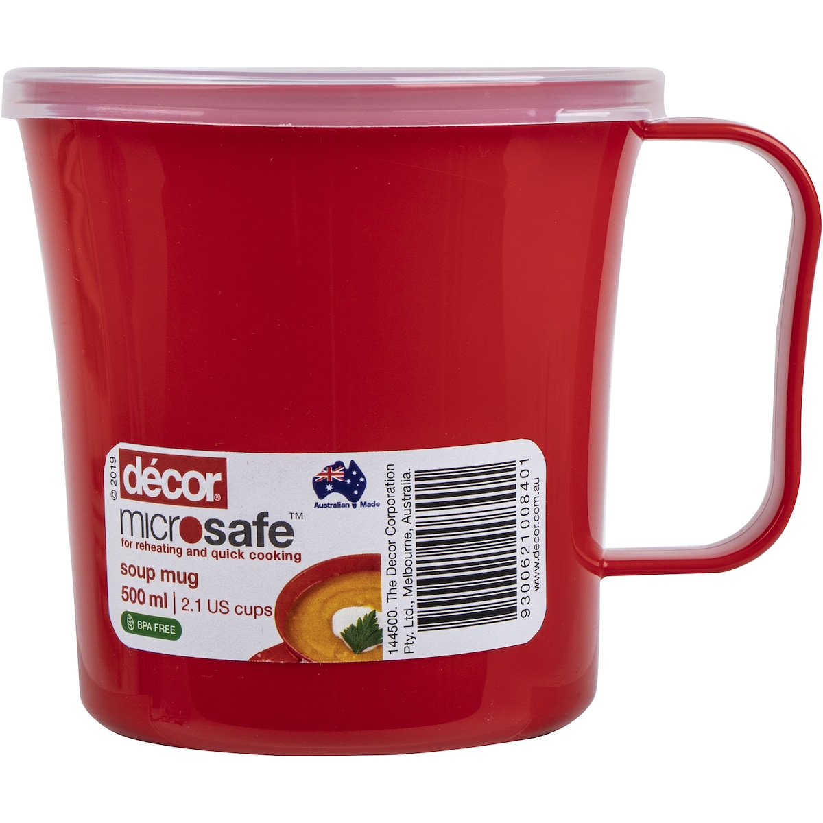 Decor Microsafe Easy Heat Soup Mug 450ml Each