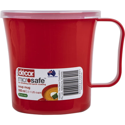 Decor Microsafe Easy Heat Soup Mug 450ml Each