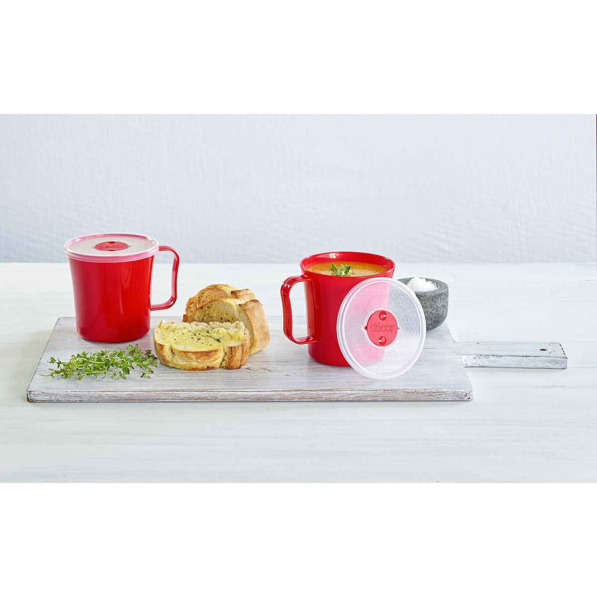 Decor Microsafe Easy Heat Soup Mug 450ml Each