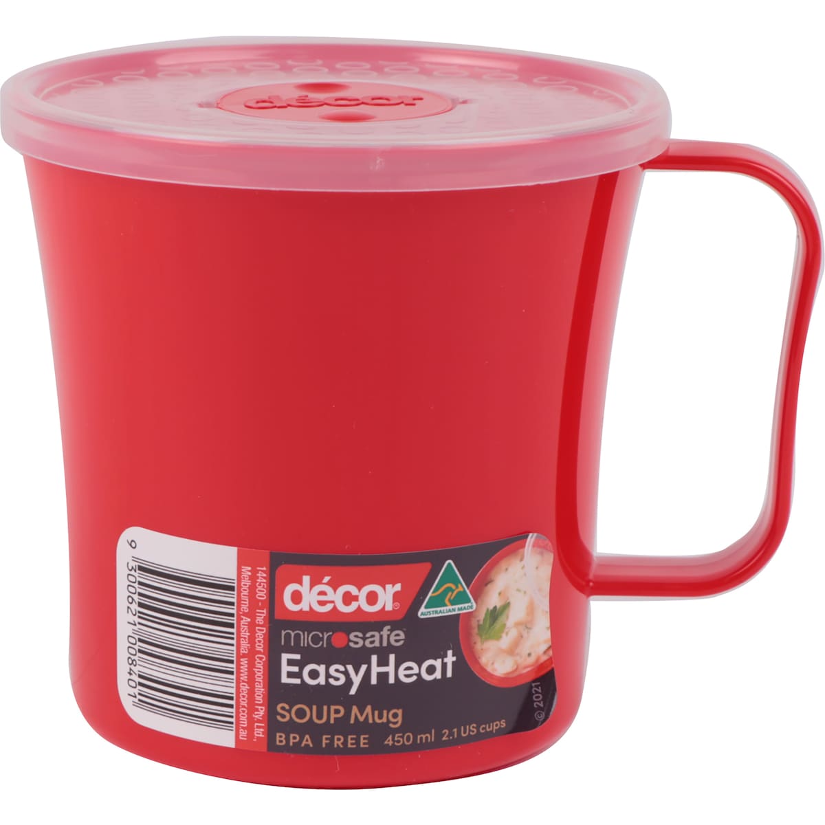 Decor Microsafe Easy Heat Soup Mug 450ml Each