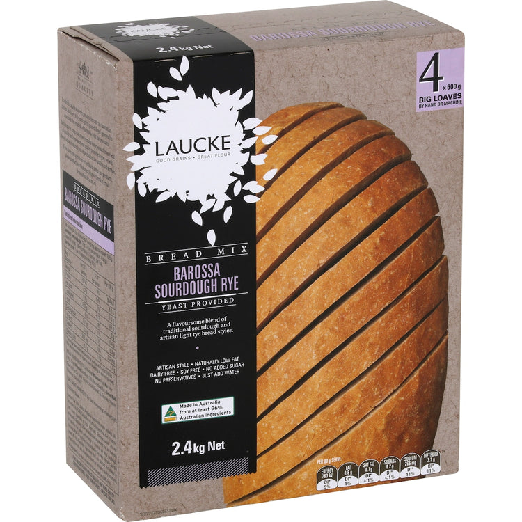 Laucke Barossa Sourdough Rye Bread Mix 2.4kg