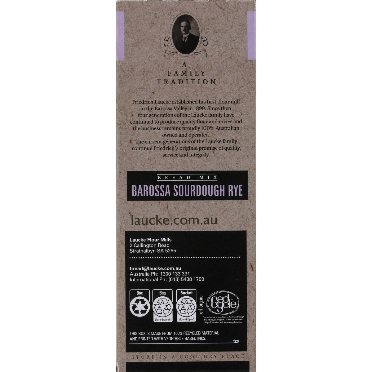 Laucke Barossa Sourdough Rye Bread Mix 2.4kg