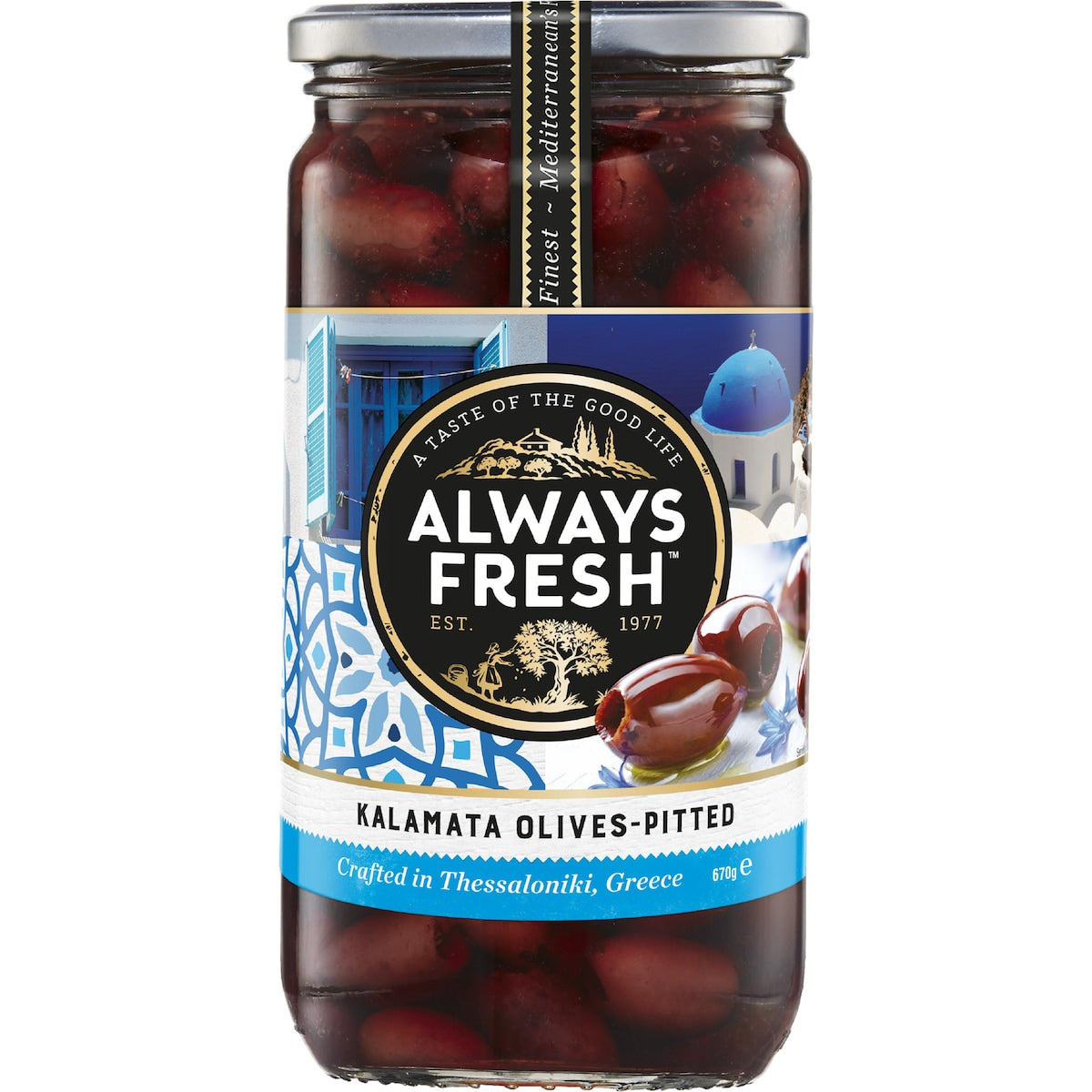 Always Fresh Pitted Kalamata Olives 670g
