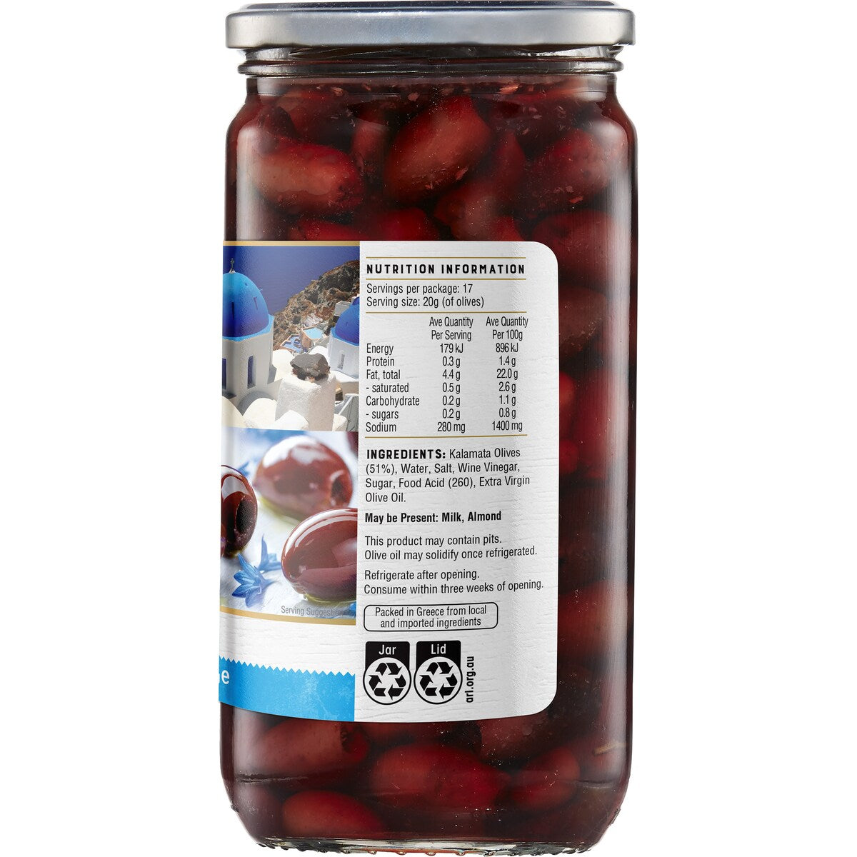 Always Fresh Pitted Kalamata Olives 670g