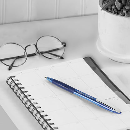 Bic Atlantis Retractable Ballpoint Pens Blue 4 Pack