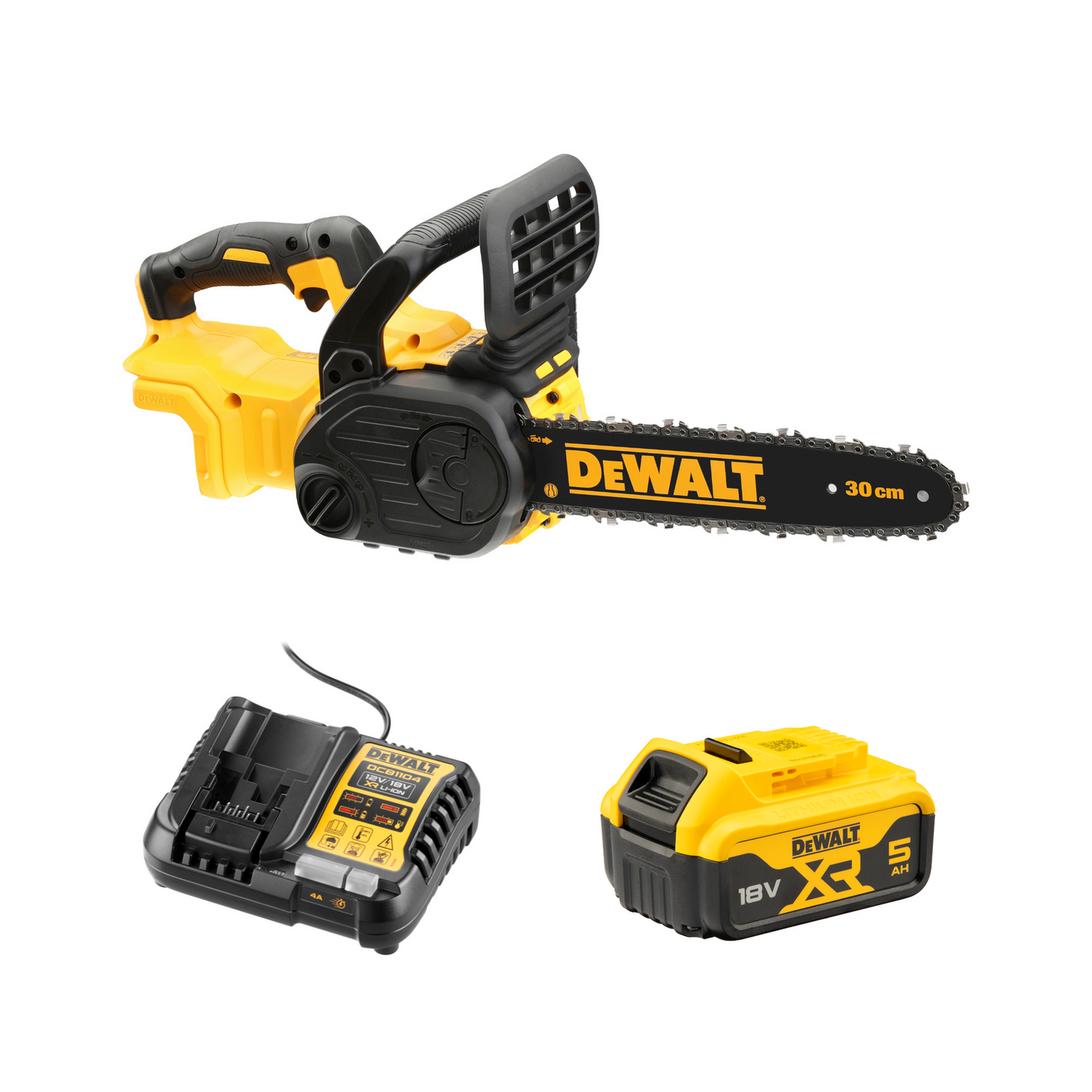 Dewalt Brushless Chainsaw Kit - 18V - 5Ah - 300mm
