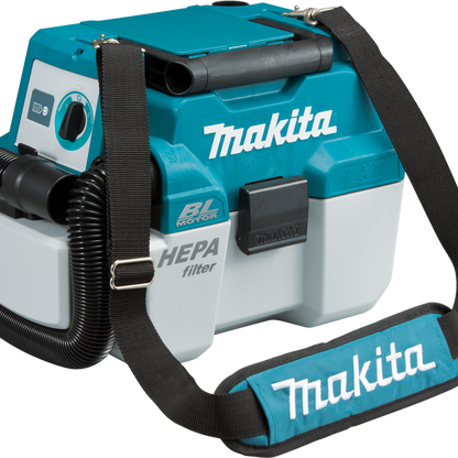 Makita Wet Dry Dust Extractor - 7.5L - Plastic - HEPA Filter