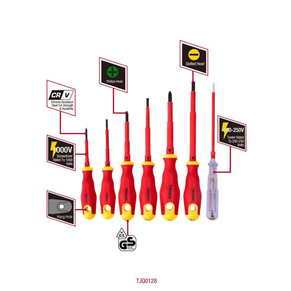 Trojan VDE Screwdriver Set - 7 Piece