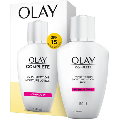 Olay Complete Uv Protection Moisturiser Cream Spf 15 150ml