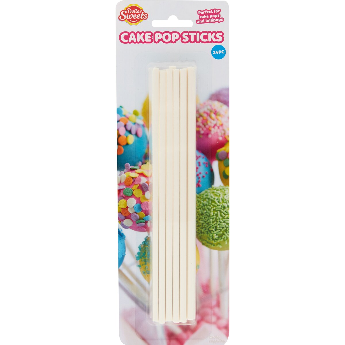 Dollar Sweets Cake Pop Sticks 24 Pack