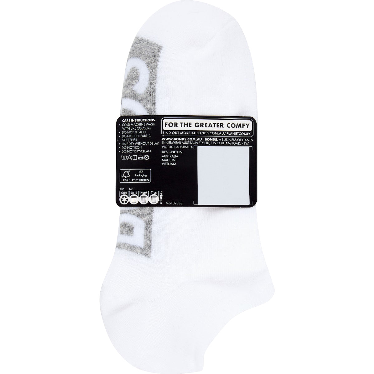 Bonds Mens Low Cut Socks Size 6-10 Assorted 3 Pack