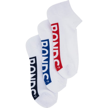Bonds Mens Low Cut Socks Size 6-10 Assorted 3 Pack