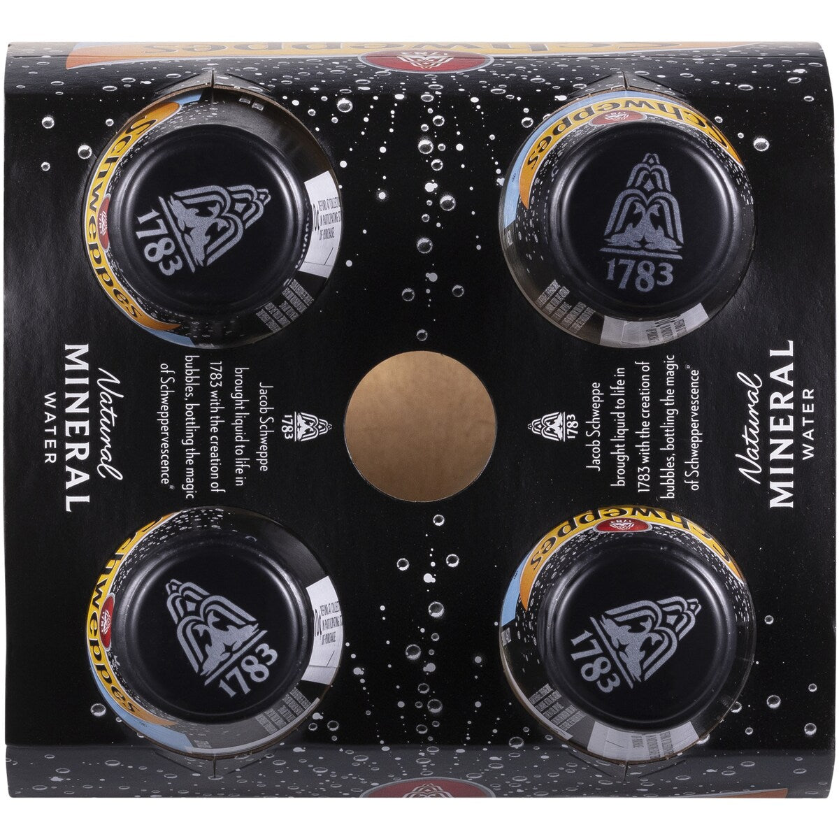 Schweppes Natural Mineral Water Bottle Glass Multipack 300mL x 4 pack