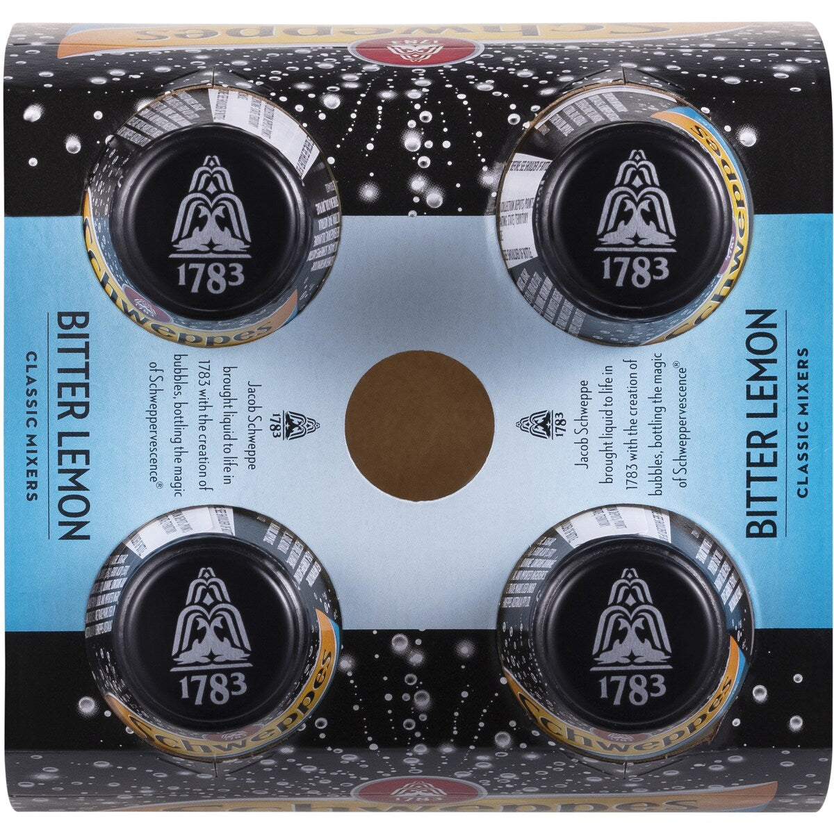 Schweppes Bitter Lemon Soft Drink Classic Mixers Multipack 300mL x 4 pack