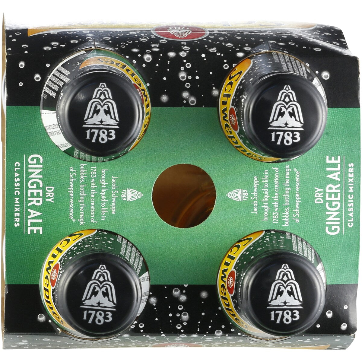 Schweppes Dry Ginger Ale Soft Drink Bottle Mixers Multipack 300mL x 4 pack