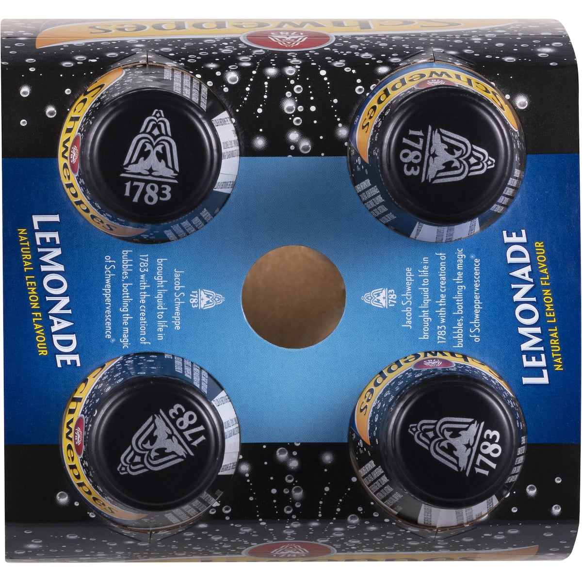 Schweppes Lemonade Soft Drink Glass Bottle 300ml X 4 Pack