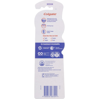 Colgate 360 Deep Clean Toothbrush Medium Value 2 Pack