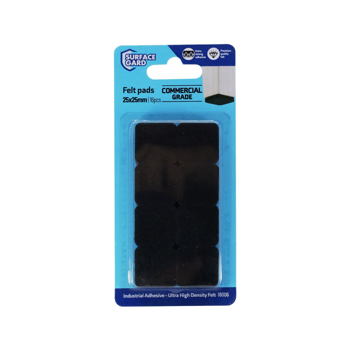 Surface Gard Floor Protection - 25mm - 16 Pack - Black
