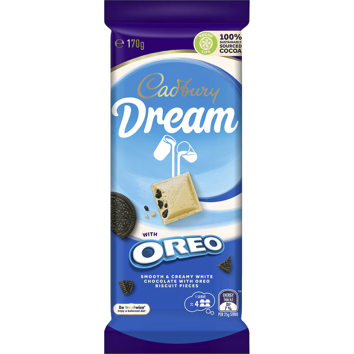 Cadbury Dream Oreo White Chocolate Block | 170g
