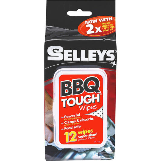 Selleys BBQ Accessory Tough Wipes 12 Pack