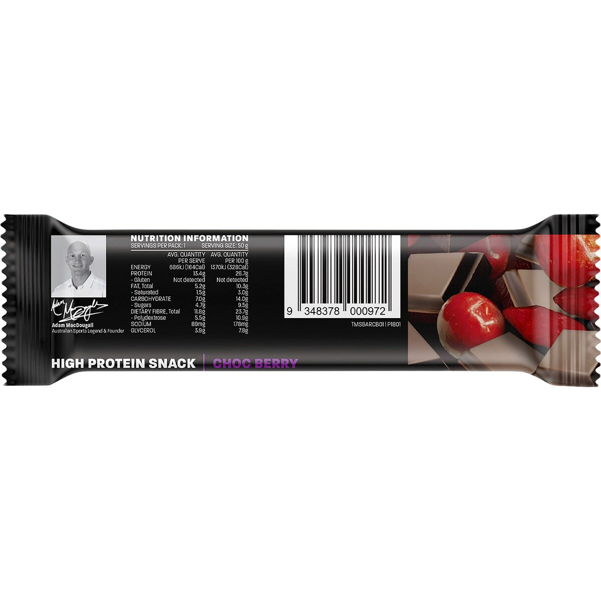The Man Bar Choc Berry 50g