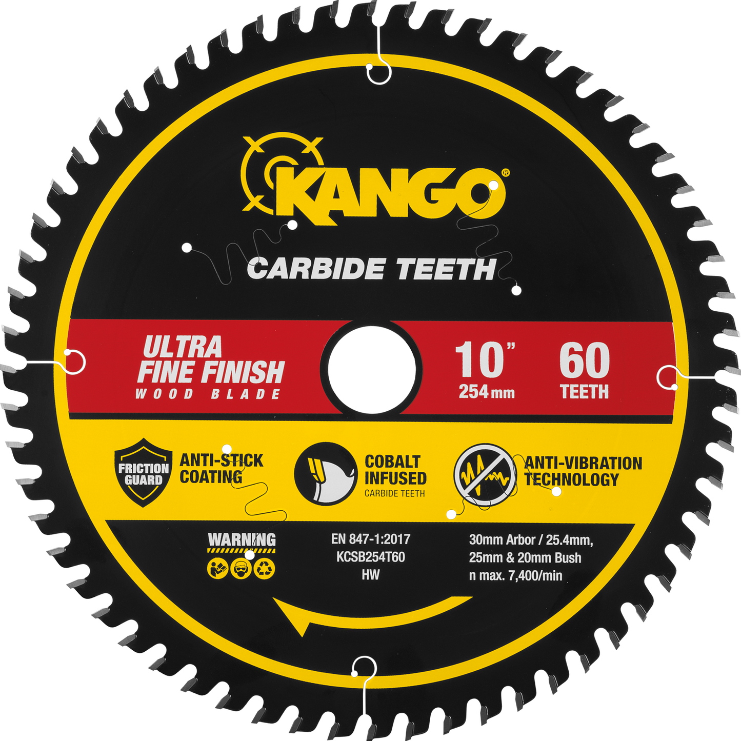 Kango Wood Mitre Saw Blade - 254mm - 60T